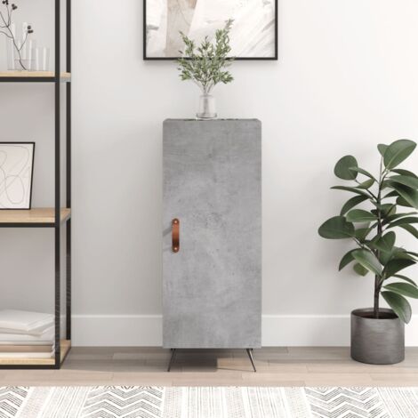 Buffet，Meuble de Rangement，Bahut pour Salon, Salle à Manger, Cuisine Gris béton 34,5x34x90 cm Bois d'ingénierie CFW447008 (1/5)
