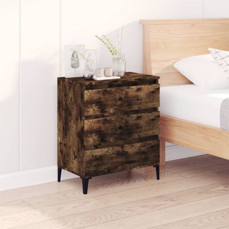 Buffet，Meuble de Rangement，Bahut pour Salon, Salle à Manger, Cuisine Chêne fumé 60x35x70 cm Bois d'ingénierie CFW737640 (1/5)