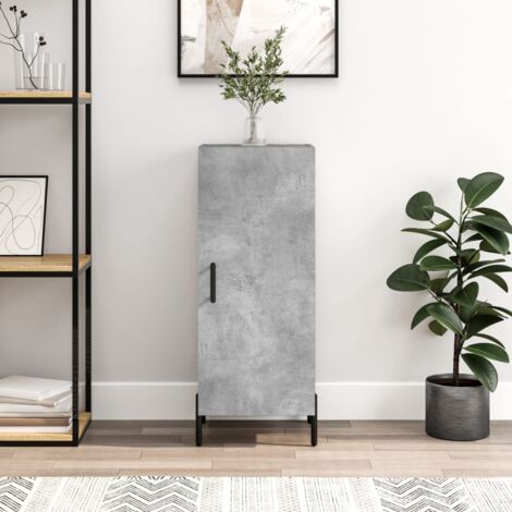 Buffet,Meuble de Rangement,Bahut pour Salon, Salle à Manger, Cuisine Gris béton 34,5x34x90 cm Bois d'ingénierie CFW498021 (1/5)