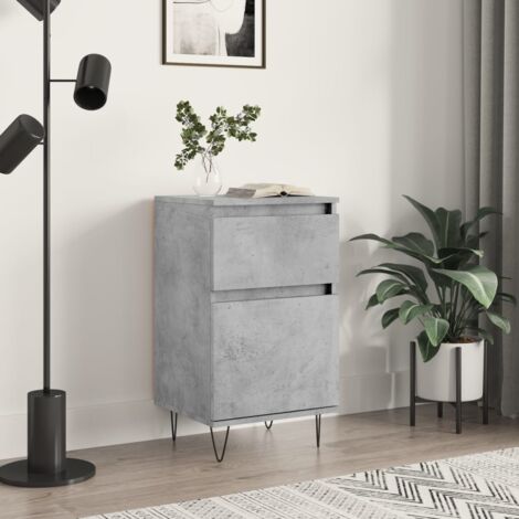 Buffet,Meuble de Rangement,Bahut pour Salon, Salle à Manger, Cuisine gris béton 40x35x70 cm bois d'ingénierie CFW573396 (1/5)