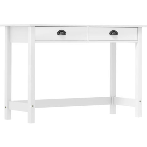 Table console,Table d'appoint,Bout de canapé Hill avec 2 tiroirs 110x45x74 cm Bois pin massif CFW414991 (1/5)