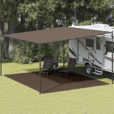 Tapis de tente,Tapis extérieur,Tapis de jardin 400x500 cm Marron CFW168427 (1/5)