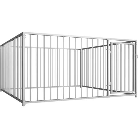 Niche pour Chiens  Chenil extérieur  Parc Enclos d'extérieur pour chiens 200 x 200 x 100 cm CFW741062 CFW342768