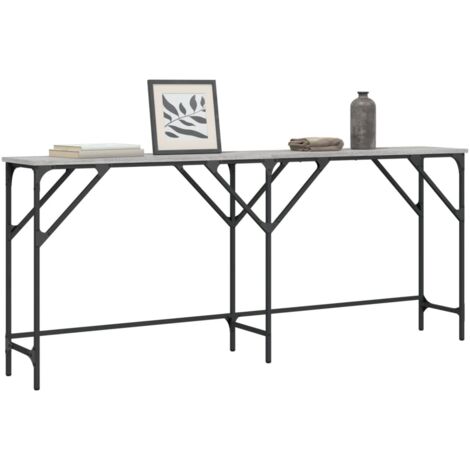 Table console，Table d'appoint，Bout de canapé sonoma gris 180x29x75 cm bois d'ingénierie CFW911625 (1/5)