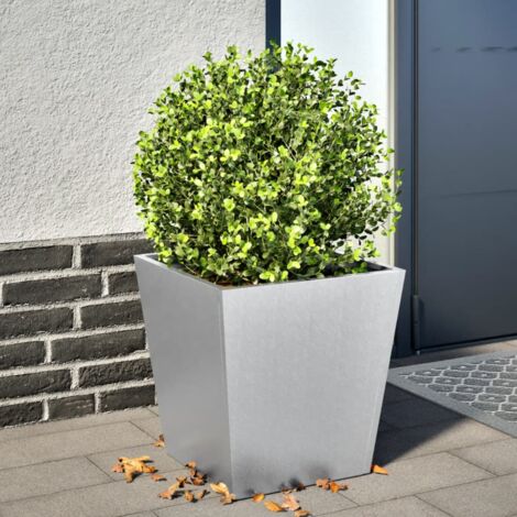 Jardinière Pot de Fleurs 40x40x40 cm acier inoxydable CFW99746 (1/5)