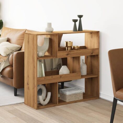 Cloison de séparation Paravent Séparateur pliable chêne artisanal bois d'ingénierie CFW46482 (1/5)