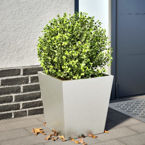 Jardinière Pot de Fleurs 40x40x40 cm acier inoxydable CFW91576 (1/5)