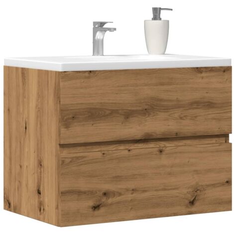 Armoire de salle de bain,Meuble de salle de bain chêne artisanal bois d'ingénierie CFW22681 (1/5)