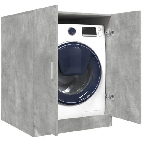 Meuble pour machine à laver，Meuble pour lave-linge Gris béton 70,5x71,5x91,5 cm CFW43194