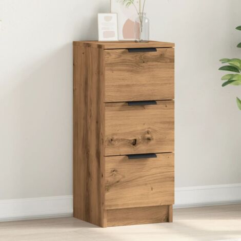 Buffet,Meuble de Rangement,Bahut pour Salon, Salle à Manger, Cuisine chêne artisanal 30x30x70 cm bois d'ingénierie CFW88222 (1/5)