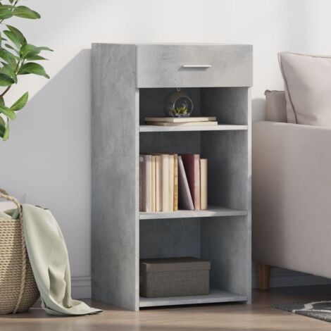 Buffet,Meuble de Rangement,Bahut pour Salon, Salle à Manger, Cuisine gris béton 45x42,5x93 cm bois d'ingénierie CFW39146 (1/5)
