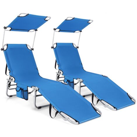 Bain De Soleil Inclinable 5 Positions En Aluminium Et Bois Teck