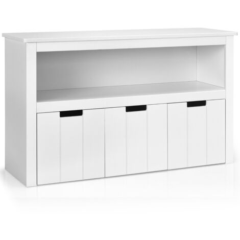 Vicco Armoire suspendue R-Line, Blanc, 40cm avec étagères ouvertes Vicco Armoire suspendue R-Line, Blanc, 40cm avec étagères ouvertes