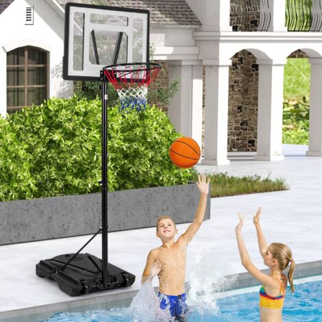 Panier De Basket Sur Pied IDMarket, Hauteur Réglable De 240 à 305 Cm, Noir, Neuf