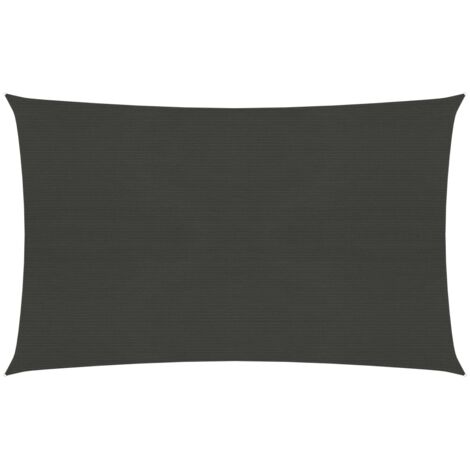 Voile d'Ombrage,Toile d'ombrage,Voile de parasol 160 g/m² Anthracite 3x4 m PEHD CFW47731 (1/5)