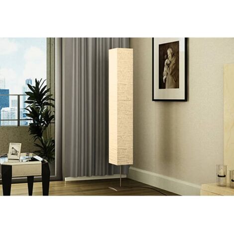 Lampadaire avec support  Lampadaire sur Pied Salon en acier 170 cm Beige