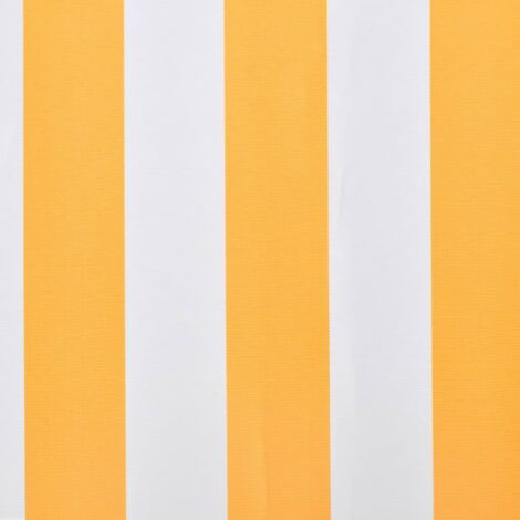 Toile d'auvent Toile de rechange  Orange et blanc 350x250 cm