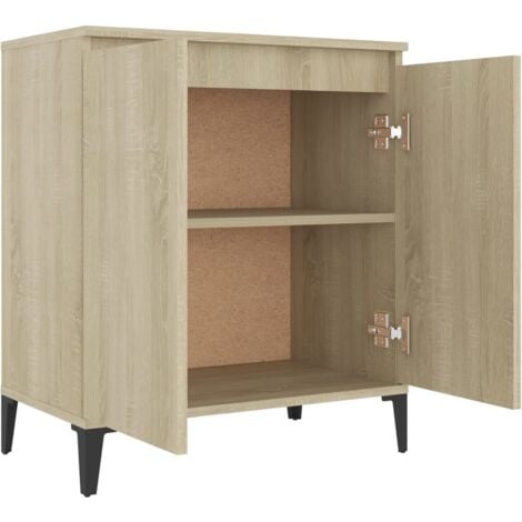 Buffet De Cuisine Buffet bas - Meuble de rangement - Chêne sonoma 60x35x70 cm Aggloméré