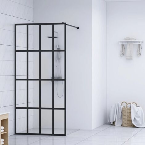 Paroi de douche Écran de douche Verre trempé transparent 118x190 cm 14640 (1/5)