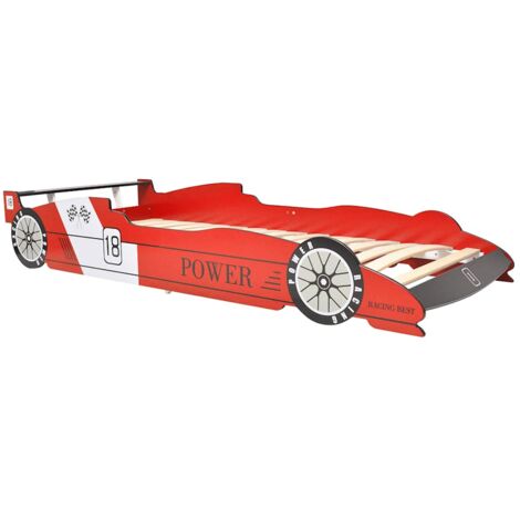 Lit enfant Lit voiture de course / 90 x 200 cm Rouge (1/5)
