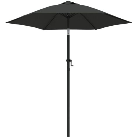 INLIFE Parasol Anthracite 200x211 cm Aluminium (1/5)