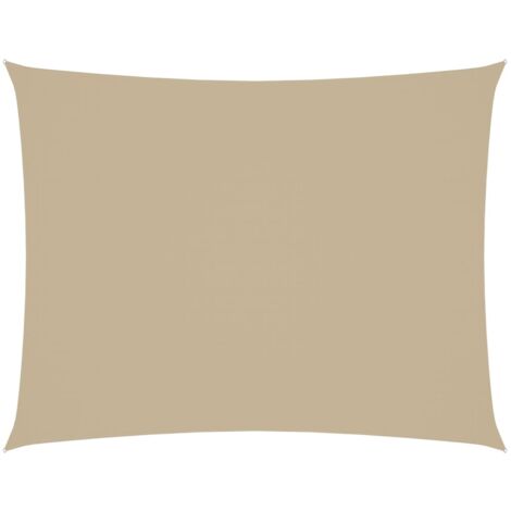 Voile d'ombrage - Toile solaire - Voile de parasol Tissu Oxford rectangulaire 2x3,5 m Beige Chic-498044 (1/5)