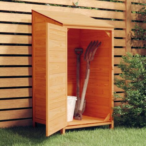 Maison Chic – Abri de jardin en bois de sapin massif 55x52x112 cm – Résistant à l'humidité – Dispositif de fixation murale inclus