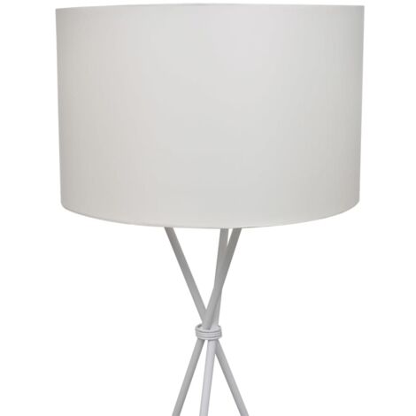 Lampadaire avec support Lampe sur Pied  Lampadaire salon haut Blanc 96907