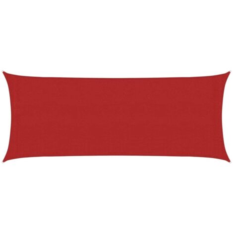 Voile d'ombrage Toile d'ombrage 160 g/m² Rouge 2x4,5 m PEHD 96764 (1/5)