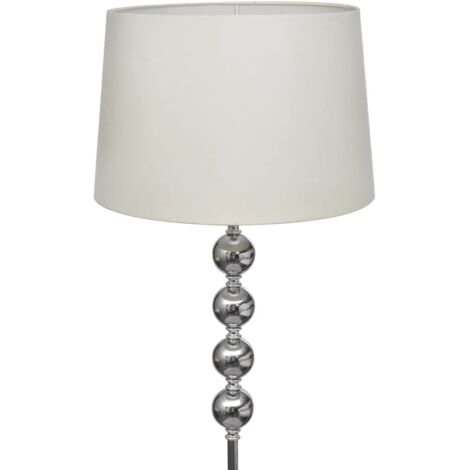 Lampadaire avec support Lampe sur Pied  Lampadaire salon haut Décoration à 4 boules Blanc 86574