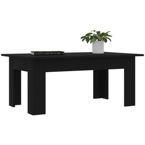 Table basse Table de salon - Table Café Noir 100 x 60 x 42 cm Aggloméré (1/5)