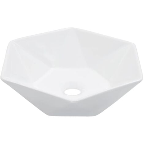 Lavabo à poser Lavabo Vasque salle de bain  41x36,5x12 cm Céramique Blanc