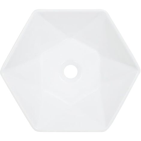 Lavabo à poser Lavabo Vasque salle de bain  41x36,5x12 cm Céramique Blanc