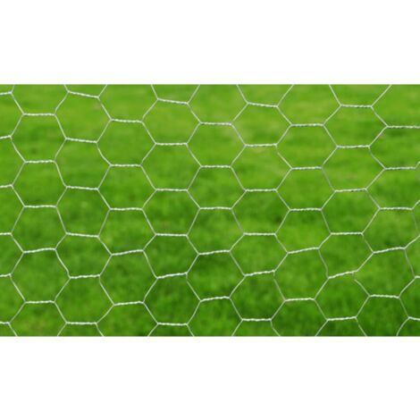 Grillage pour volière，Grillage métallique， Fil de volière Acier galvanisé 25 x 0,5 m Argenté CNEI361529 MaisonChic