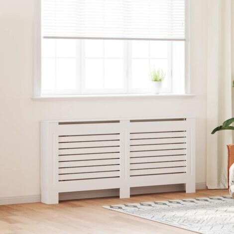 Cache-radiateur  Équipement pour radiateur Blanc 172x19x81,5 MDF 96024