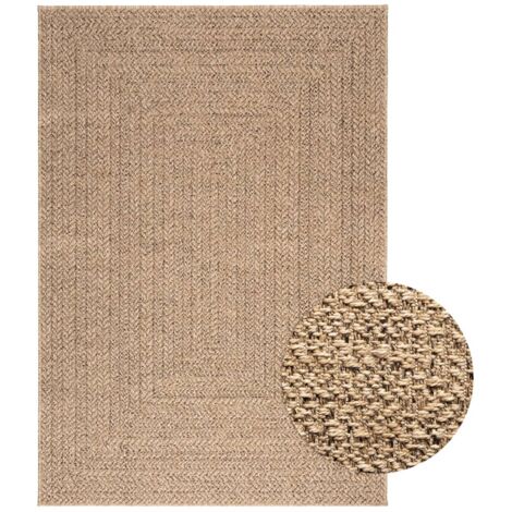 Maison Chic – Tapis extérieur 120x170 cm aspect jute – Résistant aux UV – Doux et durable – Pour terrasses, balcons et jardins