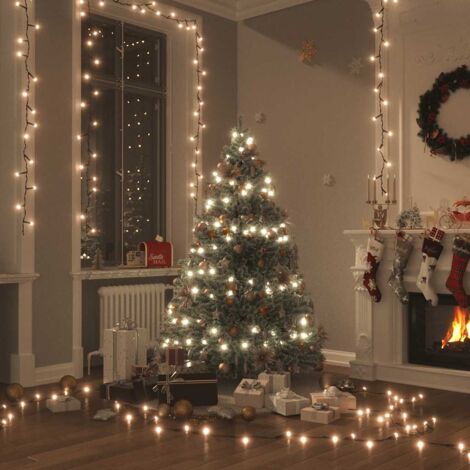 Guirlande lumineuse 400 Guirlande de Noël Couronne de Noël 40 m 8 effets lumineux Blanc chaud 82807 (1/5)