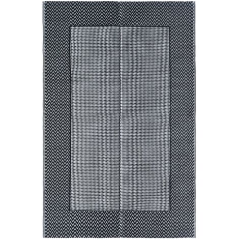Tapis extérieur Tapis de jardin  Tapis de salon Gris 190x290 cm PP 60457 (1/5)