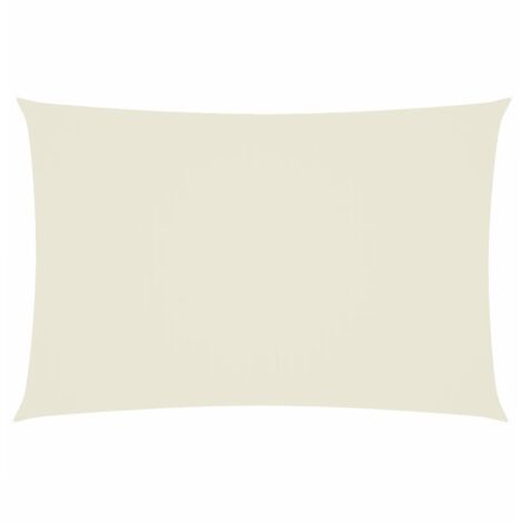 Voile d'ombrage - Parasol Toile solaire - Voile de parasol en tissu Oxford rectangulaire 2 x 4 m Crème Chic-953405 (1/4)