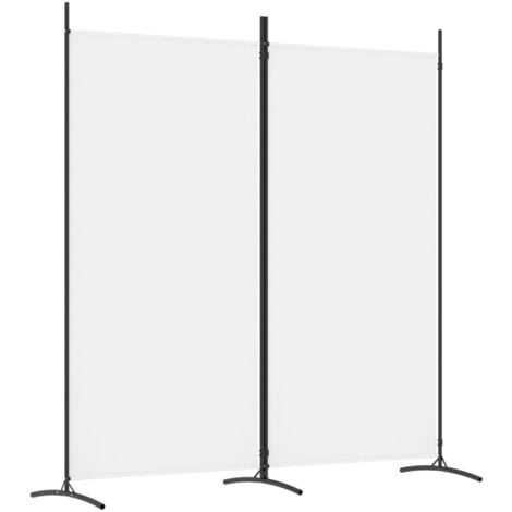 WIFESE Lot De 6 Paravents Blancs 300 X 220 Cm En Tissu Séparateur De Pièce Moderne Pour Intérieur, Balcon, Vestiaire Privé, Salon, Chambre à Coucher, Polyvalent