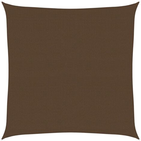Voile d'ombrage Toile d'ombrage 160 g/m² Marron 4x4 m PEHD 35125 (1/5)