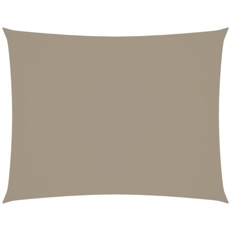 Voile de parasol/Toile d'ombrage Tissu Oxford rectangulaire 3x6 m Taupe 70809 (1/5)