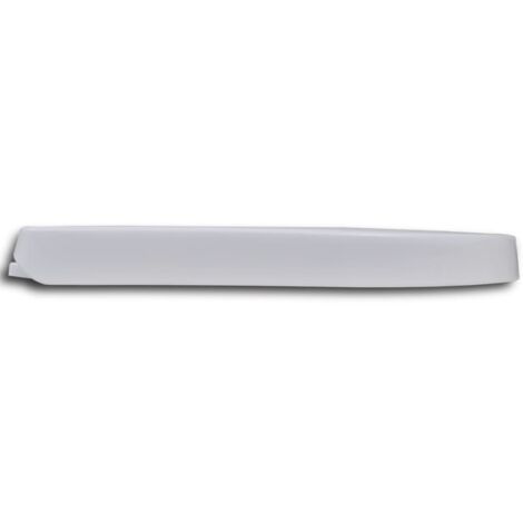 Abattant WC  Siège de Toilette à fermeture en douceur carré Blanc 23078