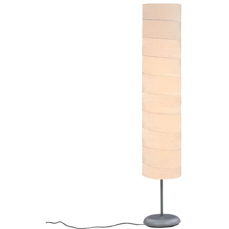 Lampadaire avec support Lampe sur Pied  Lampadaire salon 121 cm Blanc E27 74297