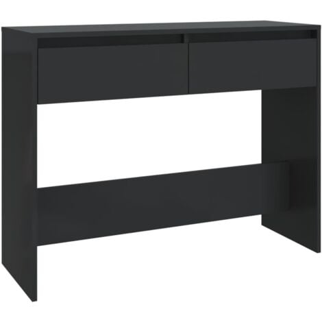 Table console Table d'entrée  Bout de Canapé Noir 100x35x76,5 cm Aggloméré 93738