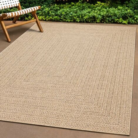 Maison Chic – Tapis extérieur 140x200 cm – Aspect jute résistant aux UV – Doux et durable pour intérieur et extérieur – Facile à nettoyer