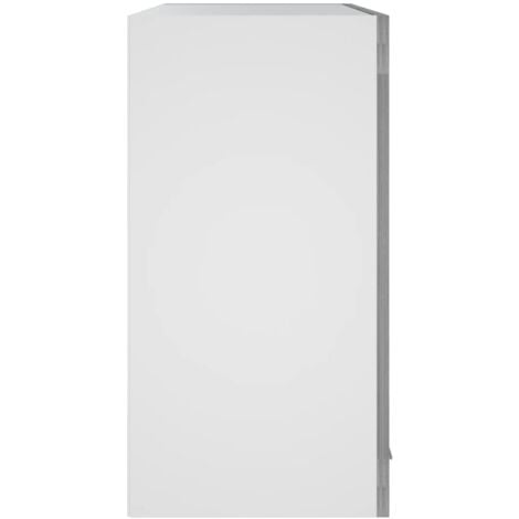 Armoire vitrée suspendue  Armoire de cuisine Meuble haut Cuisine Sonoma gris 60x31x60cm Bois ingénierie 14104