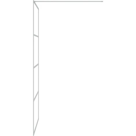 Paroi de douche  Porte De Douche Argenté 100x195 cm Verre ESG transparent 89596