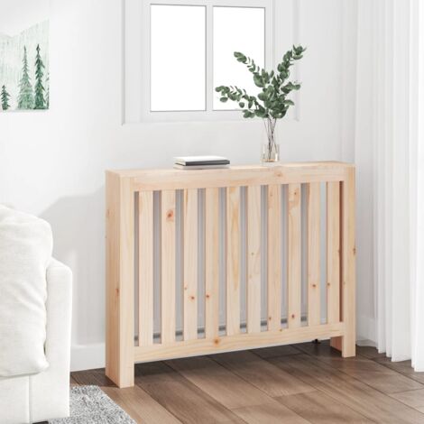 Maison Chic – Cache radiateur contemporain 108,5x19x84 cm en bois massif de pin – Design à lattes verticales pour espace décoratif - Chic-732390 (1/4)