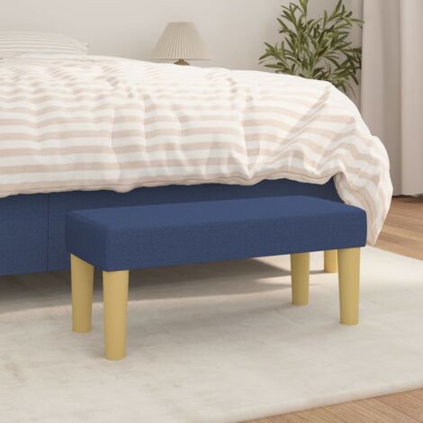 Banc Banc de jardin Banc de table de séjour Bleu 70x30x30 cm Tissu 15977 (1/5)